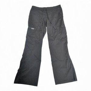 Cherokee Workwear Black‎ Petite Cargo Scrub Pants SP
